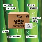 Cheeky Panda 2-Ply V-Fold Bamboo Hand Towel 160 Sheets White (Pack of 20) VHANDTW20