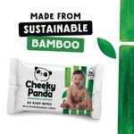 Cheeky Panda Sustainable Bamboo Baby Wipes x60 Wipes Unscented (Pack of 12) BABYW-GBR