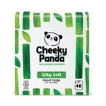 Cheeky Panda 3-Ply Toilet Tissue 200 Sheets Plastic Free (Pack of 48) PFTOILT48