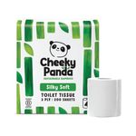 Cheeky Panda 3-Ply Silky Soft Toilet Tissue 200 Sheets 4 Rolls per Pack (Pack of 6) 1102181