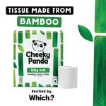 Cheeky Panda 3-Ply Silky Soft Toilet Tissue 200 Sheets 4 Rolls per Pack (Pack of 6) 1102181