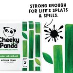 Cheeky Panda 2-Ply Plastic Free Kitchen Roll x2 Rolls (Pack of 5) PFKITCHRL10