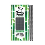 Cheeky Panda Bamboo Paper Straws Black (Pack of 250) 0111130