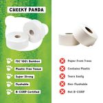 Cheeky Panda 2-Ply Mini Jumbo Toilet Roll 150m (Pack of 12) PFMINJRL12