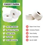 Cheeky Panda 2-Ply Maxi Jumbo Toilet Roll 300m (Pack of 6) PFMAXJRL6