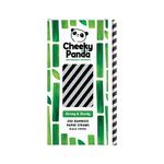 Cheeky Panda Bamboo Paper Straw Black Stripes (Pack of 250) 0111129
