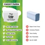 Cheeky Panda Z-Fold 2-Ply Bamboo Hand Towel 200 Towels per Pack (Pack of 15) ZHANDTW15