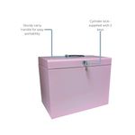 Cathedral File Box with 5 Suspension Files A4 Pastel Pink FPA4PP
