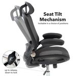 Curva high back mesh chair - black