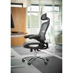 Curva high back mesh chair - black