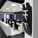 Durable Flexiplus Wall Mounted Portrait Literature Holder A4 Black (Pack of 6) 1700008061