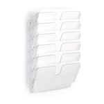 Durable Flexiplus Wall Mounted Landscape Literature Holder A4 Clear (Pack of 6) 1700014401