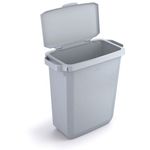 Durable 60L Hinged Bin Lid Grey Recycling Bin Lid Food Safe Durabin 1800500050
