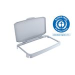 Durable 60L Hinged Bin Lid Grey Recycling Bin Lid Food Safe Durabin 1800500050