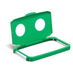 Durable 60L Hinged Bin Lid Green Two Holes For Cans/Bottles Durabin 1800501020