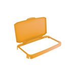 Durable 60L Hinged Bin Lid Yellow Recycling Bin Lid Food Safe Durabin 1800500030