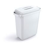 Durable DURABIN Rectangular Waste Bin 60 Litre 282x590x600mm White 1800496010