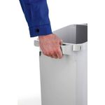 Durable DURABIN Rectangular Waste Bin 60 Litre 282x590x600mm White 1800496010