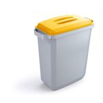 Durable DURABIN Rectangular Waste Bin 60 Litre 282x590x600mm Grey 1800496050