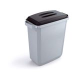 Durable DURABIN Rectangular Waste Bin 60 Litre 282x590x600mm Grey 1800496050