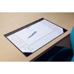 Durable Clear Overlay Calendar Desk Mat 65x52cm Black 7291/01