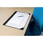 Durable Clear Overlay Calendar Desk Mat 65x52cm Black 7291/01