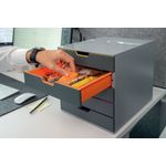 Durable VARICOLOR Desktop Organiser 5 Drawer Colour Coded Modular Storage A4+ 760527