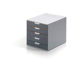 Durable VARICOLOR Desktop Organiser 5 Drawer Colour Coded Modular Storage A4+ 760527