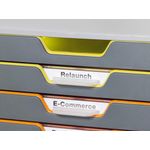 Durable VARICOLOR Desktop Organiser 10 Drawer Colour Coded Modular Storage A4+ 761027