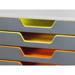 Durable VARICOLOR Desktop Organiser 10 Drawer Colour Coded Modular Storage A4+ 761027