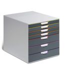 Durable Varicolor 7 Drawer Desktop Organiser Colour Coded A4+ 760727