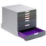 Durable Varicolor 7 Drawer Desktop Organiser Colour Coded A4+ 760727