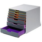 Durable Varicolor 7 Drawer Desktop Organiser Colour Coded A4+ 760727