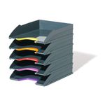 Durable Letter Tray Set of 5 VARICOLOR Anthracite Grey 770557