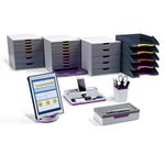 Durable Letter Tray Set of 5 VARICOLOR Anthracite Grey 770557