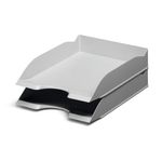 Durable ECO Recycled Plastic Stackable Letter Tray A4+ Grey 775610