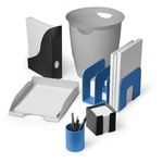 Durable ECO Recycled Plastic Magazine Stand Blue 776106