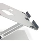 Durable Universal Adjustable Laptop Stand Rise Silver 505023
