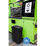 Durable Durabin Eco Bin 60 Litre Rectangular 282x590x600mm Black 1800503221