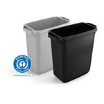Durable Waste bin DURABIN ECO 60 Litre Rectangular 282x590x600mm Grey 1800503050