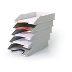 Durable Varicolor Mix Eco Stackable Letter Trays A4+ Grey (Pack of 5) 770427
