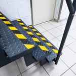 Durable DURALINE GRIP+ Strong Anti Slip Hazard Warning Floor Tape 50mmx15m Yellow/Black 1097130
