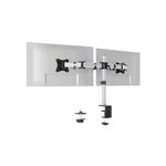 Durable Select Monitor Mount Arm for 2 Screens Up to 32 Inch with Desk Clamp Attachment 509523