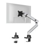 Durable Select Plus Monitor Mount Arm for 1 Screen Up to 32 Inch with Desk Clamp Attachment 509623
