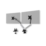 Durable Select Plus Monitor Mount Arm for 2 Screens Up to 32 Inch with Desk Clamp Attachment 509723