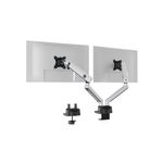 Durable Select Plus Monitor Mount Arm for 2 Screens Up to 32 Inch with Desk Clamp Attachment 509723