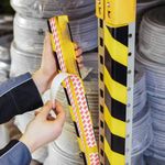 Durable Corner Protection Profile C35 Yellow/Black (Pack of 5) 1102130