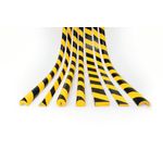 Durable Corner Protection Profile C35 Yellow/Black (Pack of 5) 1102130