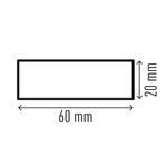 Durable Surface Protection Profile S20 Yellow/Black (Pack of 5) 1108130