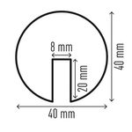 Durable Edge Protection Profile E8R Yellow/Black (Pack of 5) 1126130